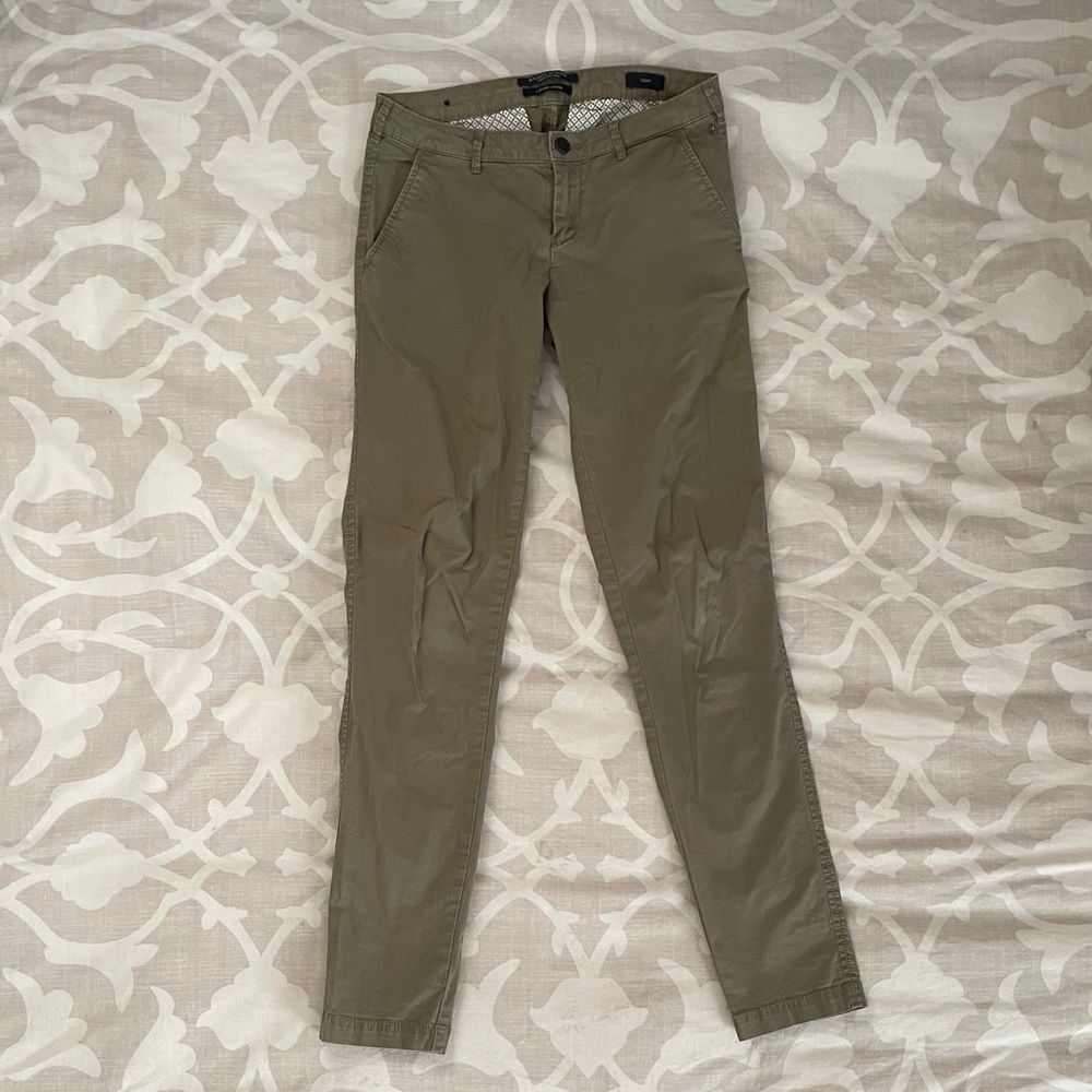 Scoth&Soda skinny chino pants. Olive. Size 26
